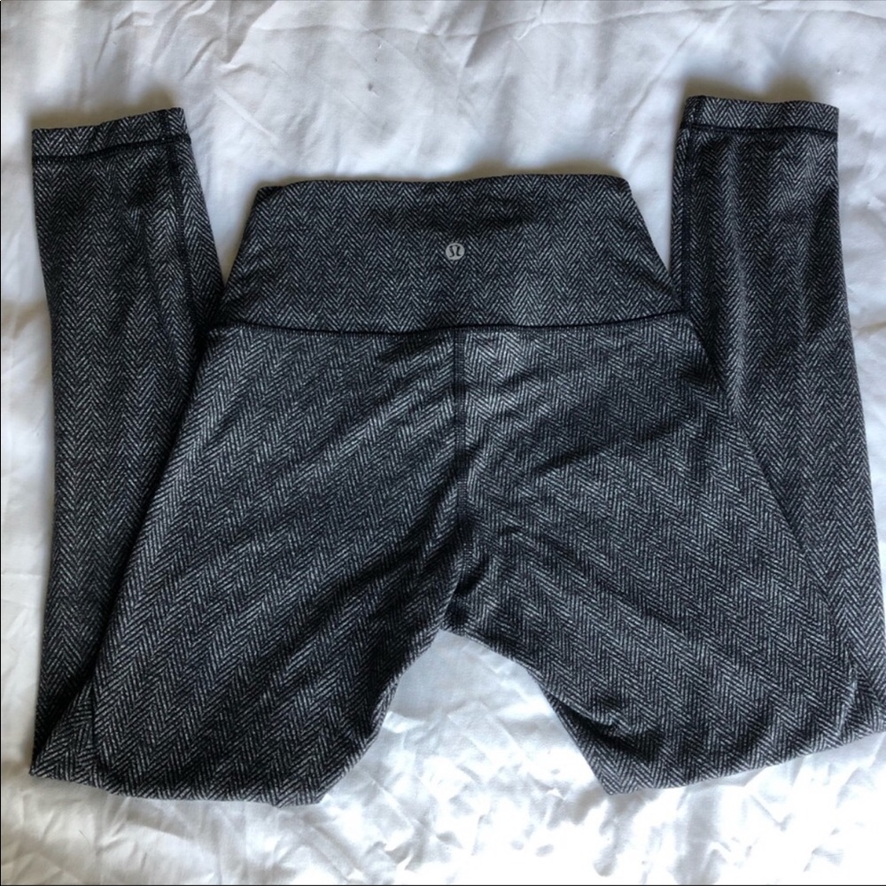 Lululemon Herringbone Wunder Under 7/8 Leggings